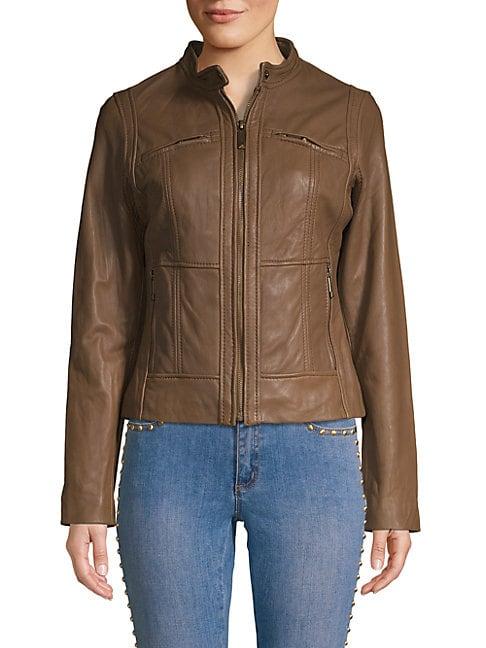 Michael Michael Kors Missy Moto Leather Jacket