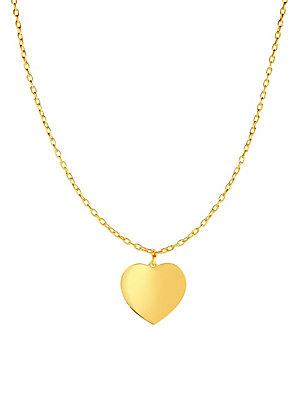 Saks Fifth Avenue 14k Yellow Gold Heart Chain Necklace