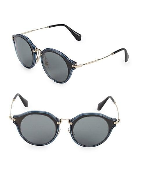 Miu Miu Two-tone 49mm Professor Sunglasses