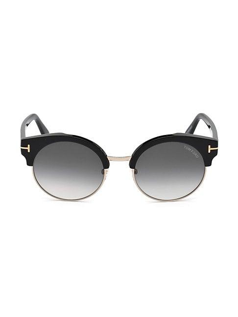 Tom Ford 54mm Alissa Clubmaster Gradient Sunglasses