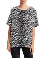 Givenchy Silk Leopard-print Top