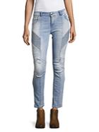 Pierre Balmain Stitched Ankle-length Jeans