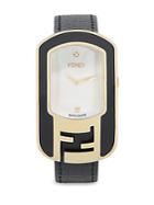 Fendi Stainless Steel Leather-strap Watch