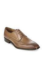 Massimo Matteo Solid Leather Derby Shoes