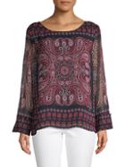 Tommy Hilfiger Paisley Long-sleeve Top
