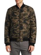 Saks Fifth Avenue Collection Modern Camouflage Bomber