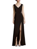 Marchesa Notte Sleeveless Lace Gown