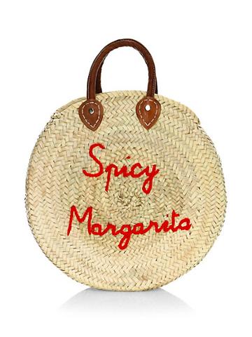 Poolside Large Round Spicy Margarita Beach Bag