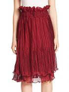 Romance Was Born Two-tiered Pleated Skirt