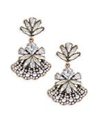 Saks Fifth Avenue Crystal Fan-out Earrings