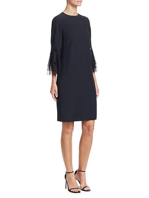 Akris Punto Tiered Tulle A-line Dress
