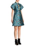 Dolce & Gabbana Lurex Jacquard Floral A-line Dress