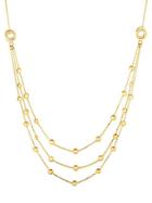 Saks Fifth Avenue 14k Yellow Gold Multi-strand Chain Necklace