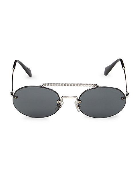 Miu Miu 54mm Oval Sunglasses