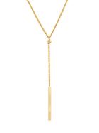 Saks Fifth Avenue 14k Yellow Gold Bead Rope Lariat Necklace
