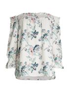 Ava & Aiden Off-the-shoulder Floral Top