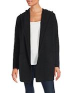 Vince Sophie Open Front Hooded Cardigan