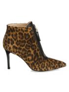 Gianvito Rossi Texas Leopard-print Leather Ankle Boots