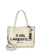 Karl Lagerfeld Leather Logo Shopper Tote Bag