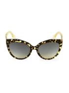 Balenciaga 52mm Tortoiseshell Cateye Sunglasses