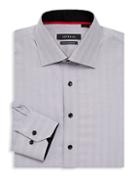 Levinas Contemporary-fit Chevron Dress Shirt