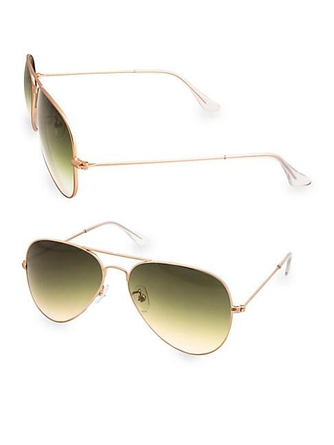 Aqs Mason 58mm Aviator Sunglasses