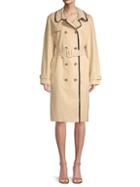 Kate Spade New York Double-breasted Cotton Blend Trench Coat