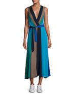 Diane Von Furstenberg Penelope Colorblock Wrap Dress