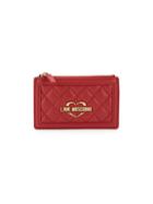 Love Moschino Logo Quilted Card Case