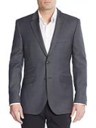 English Laundry Micro Check Wool Blazer