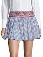 Raga Printed Pleated Cotton Skirt