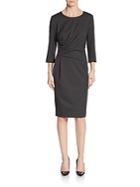 Lafayette 148 New York Side Ruched Dress