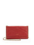 Lanvin Sugar Topstitched Leather Chain Wallet