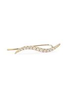 Ef Collection Diamond & 14k Yellow Gold Wave Ear Cuff
