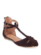Joie Leather-blend Ankle Strap Sandals