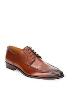 Massimo Matteo Leather Lace-up Derby Shoes