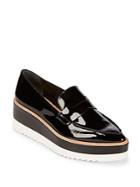 Saks Fifth Avenue Patent Leather Penny Loafers