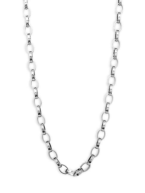 Roberto Coin 18k White Gold & Ruby Link Necklace