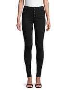 Ag Buttoned High-rise Skinny Jeans