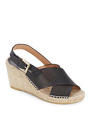 Bettye Muller Direct Perforated Espadrille Wedges