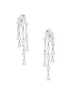 Adriana Orsini Loa Cubic Zirconia Cluster Chandelier Drop Earrings