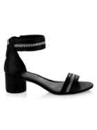 Rebecca Minkoff Ortenne Zipper Leather Sandals