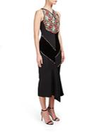 Roland Mouret Printed Sleeveless Asymmetric Dress