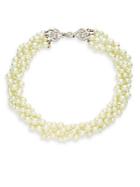 Kenneth Jay Lane Three Strand Faux-pearl Necklace