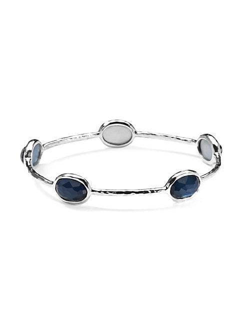 Ippolita Sterling Silver & Blue Quartz Bangle Bracelet