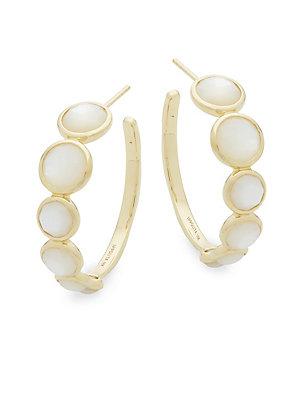 Ippolita Mother-of-pearl And 18k Yellow Gold Hoop Earrings