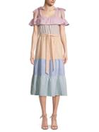English Factory Colorblock Cotton Dress