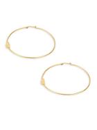 Valentino Matte Finished Hoop Earrings/2