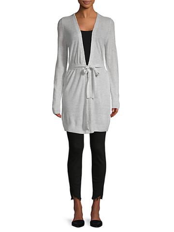 Dolce Cabo Heathered Wrap Cardigan Sweater