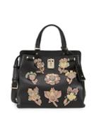 Valentino Garavani Floral Leather Shoulder Bag